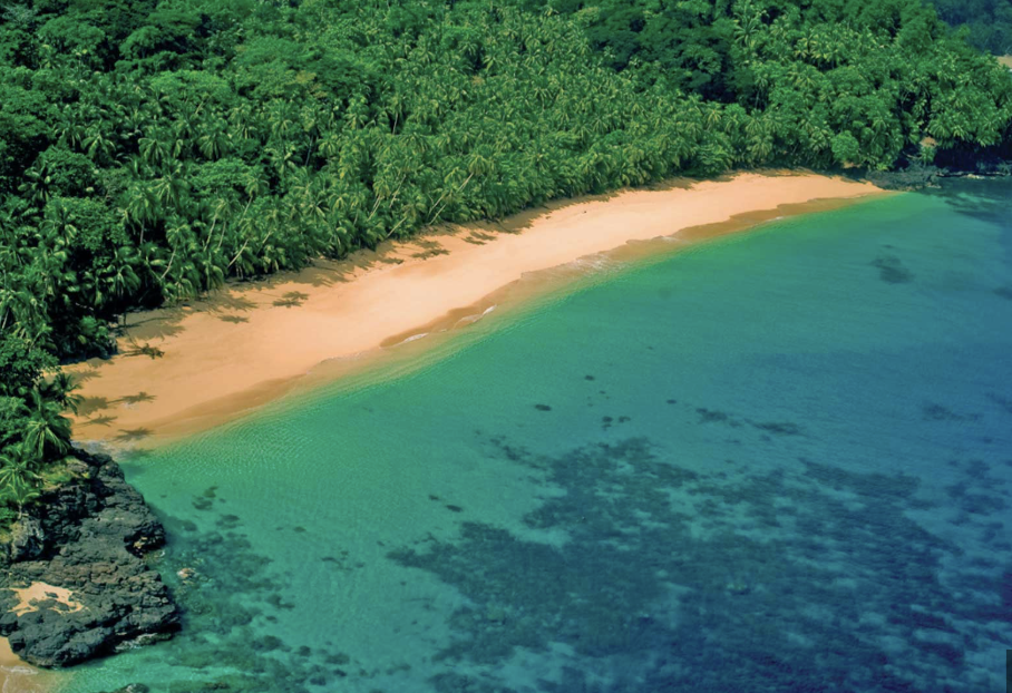 Baía das Agulhas no Príncipe